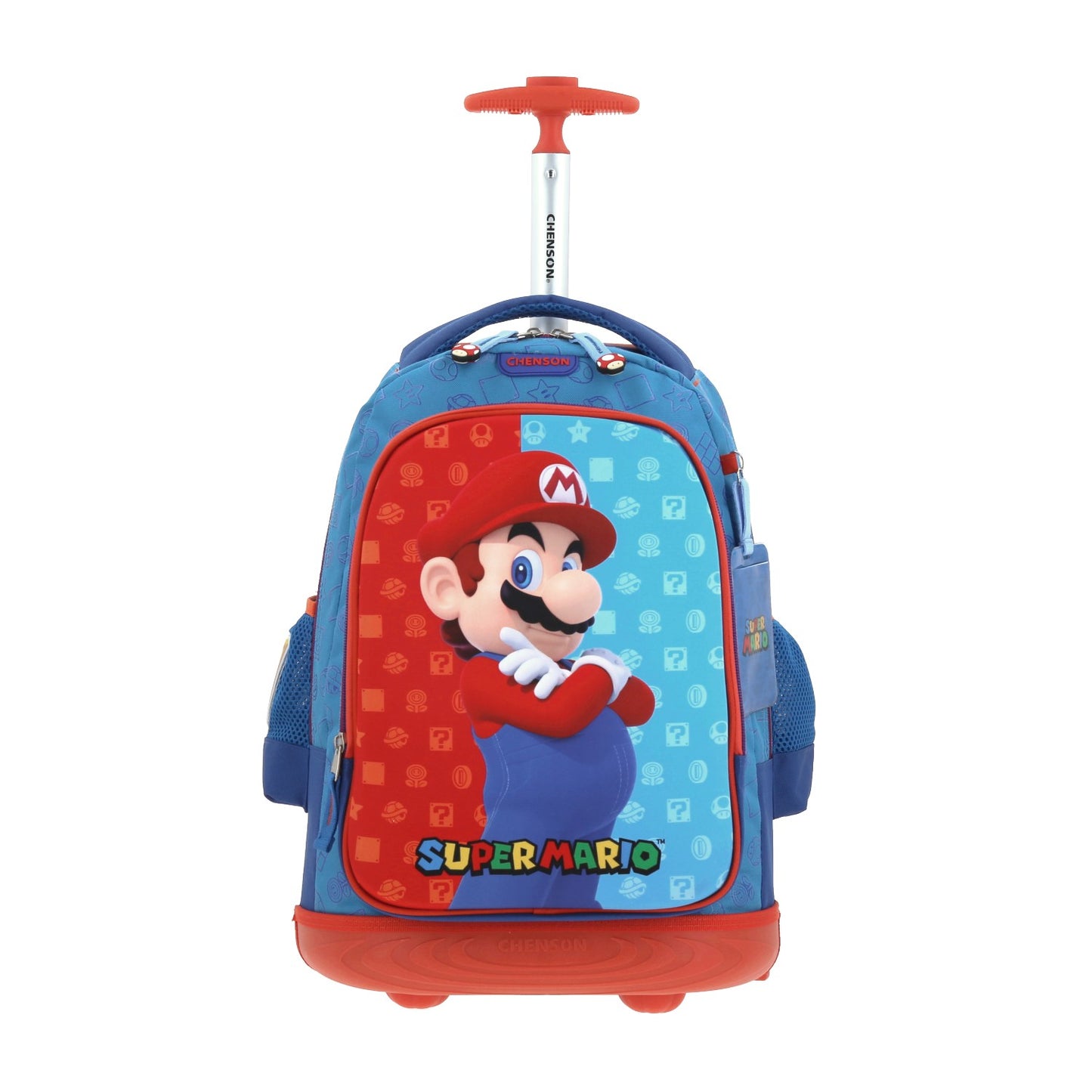 Mochila con Ruedas Super Mario -Chenson - Azul y Roja