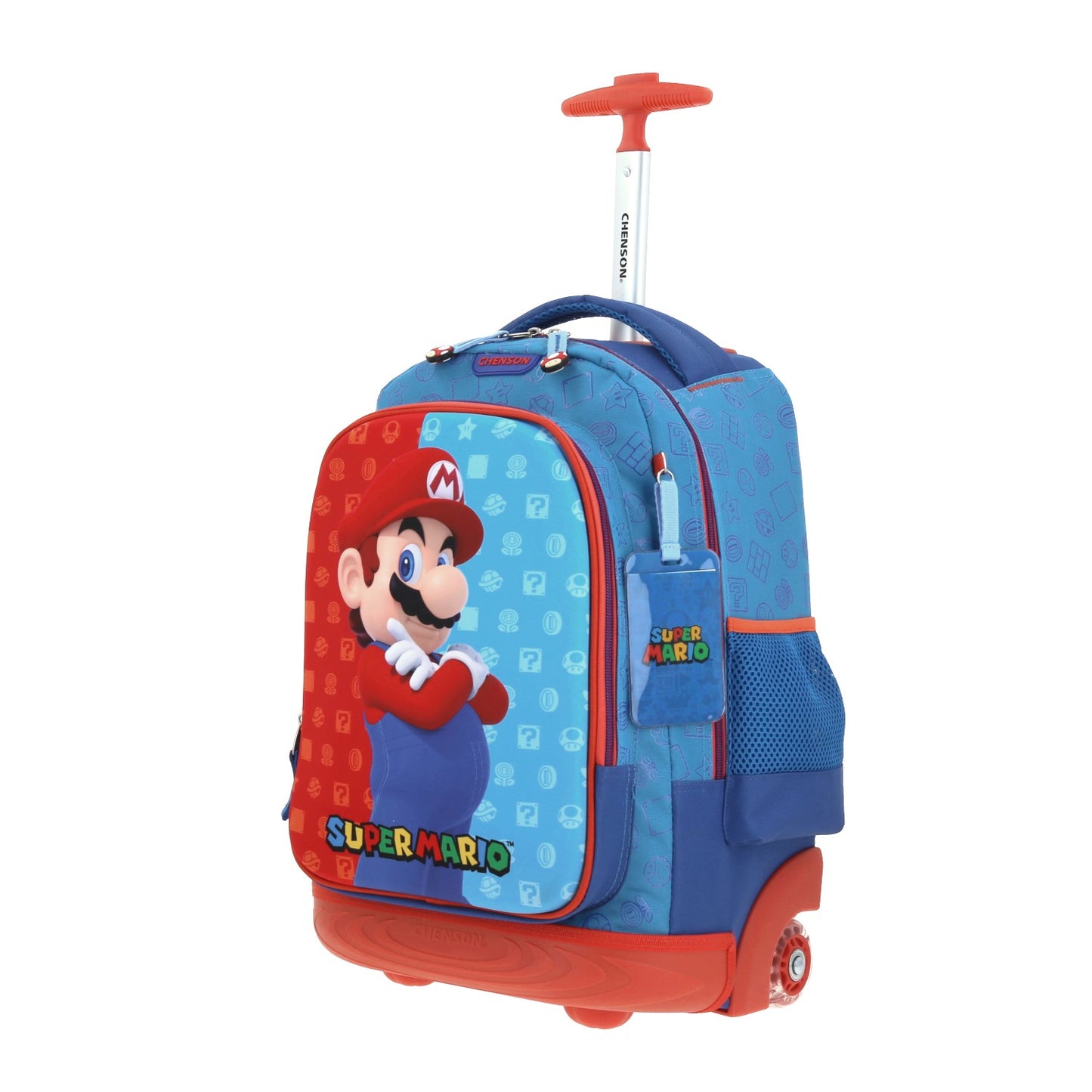 Mochila con Ruedas Super Mario -Chenson - Azul y Roja