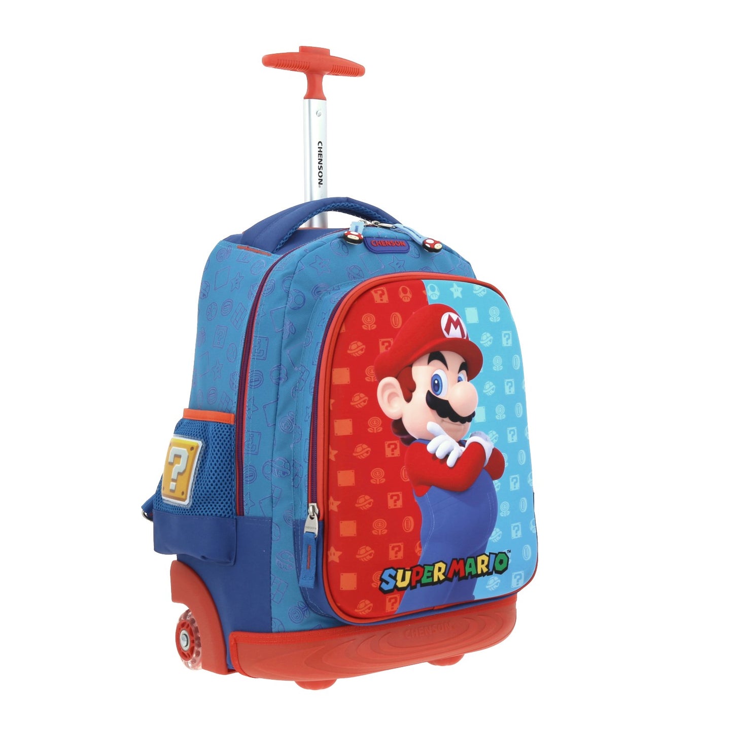 Mochila con Ruedas Super Mario -Chenson - Azul y Roja