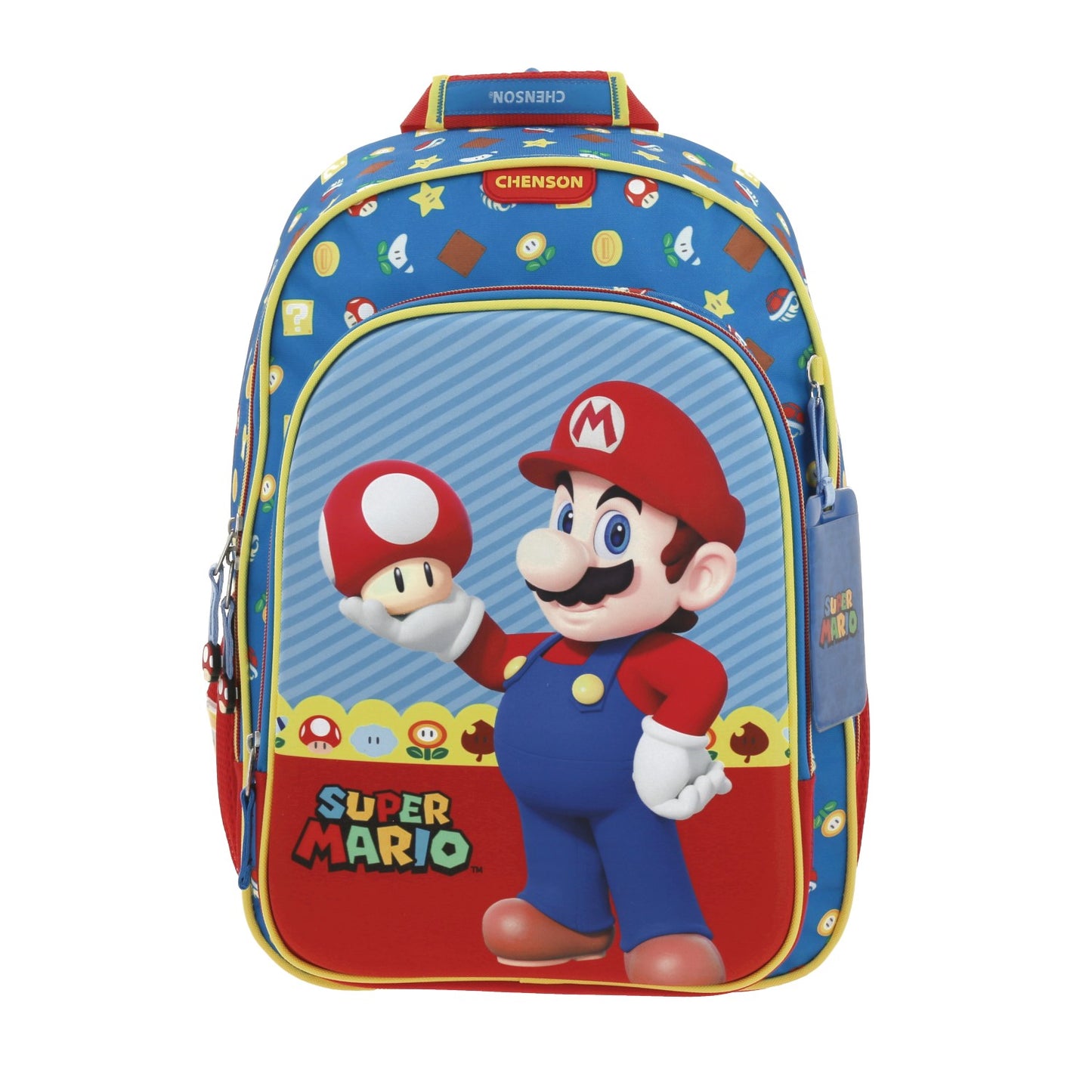Mochila Escolar Super Mario - Mario & Toad - Chenson
