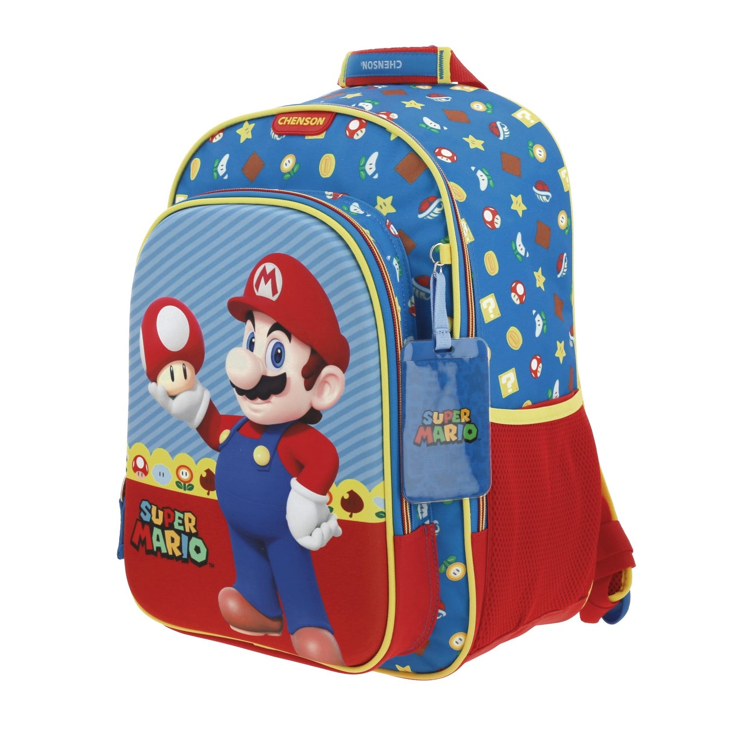 Mochila Escolar Super Mario - Mario & Toad - Chenson