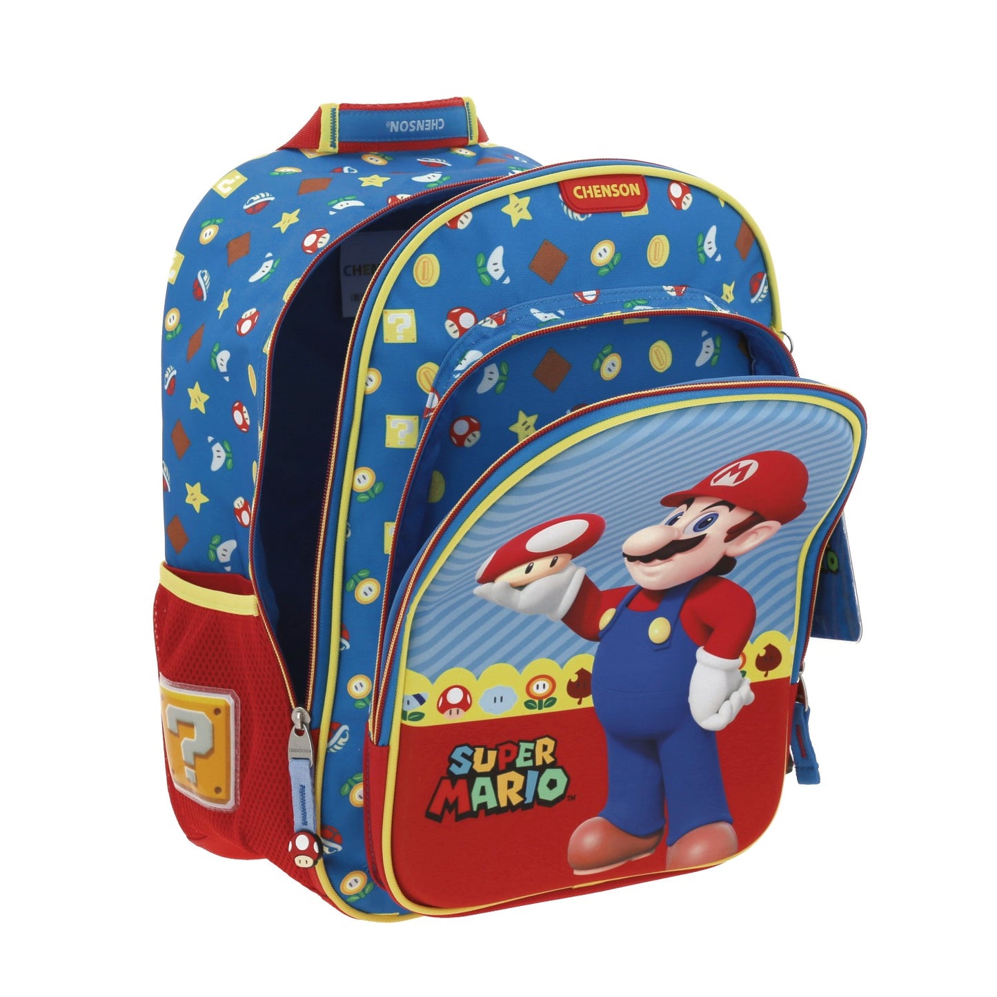 Mochila Escolar Super Mario - Mario & Toad - Chenson