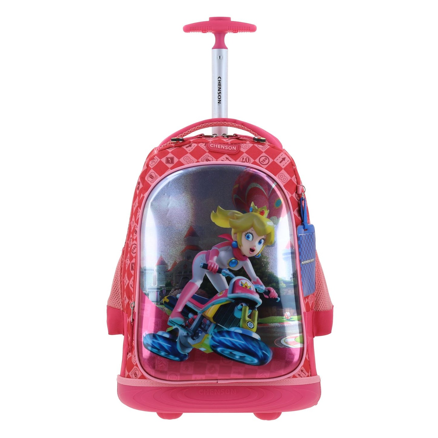 Mochila con Ruedas Princesa Peach en Moto - Chenson - Rosa