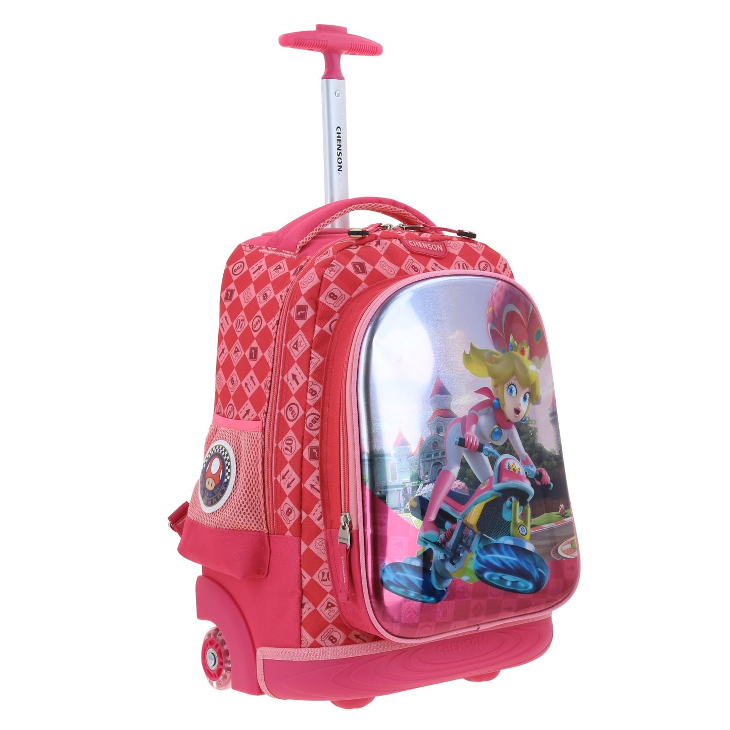 Mochila con Ruedas Princesa Peach en Moto - Chenson - Rosa