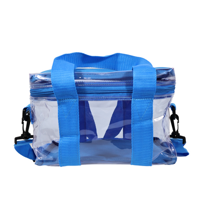 Lonchera Transparente Reforzada – Azul Rey