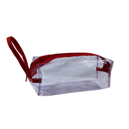 Lapicera Transparente Reforzada – Rojo