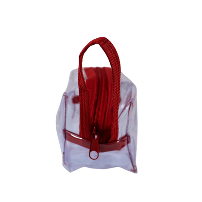 Lapicera Transparente Reforzada – Rojo