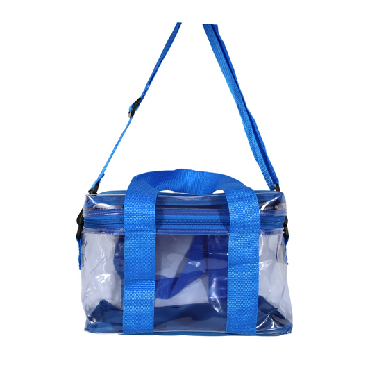 Lonchera Transparente Reforzada – Azul Rey