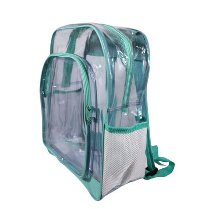 Mochila Transparente Modelo Mediano - Menta