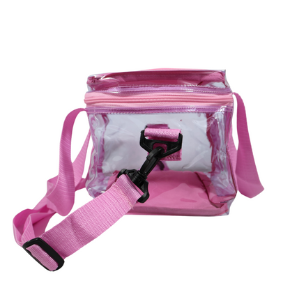 Lonchera Transparente Reforzada – Rosa Pastel