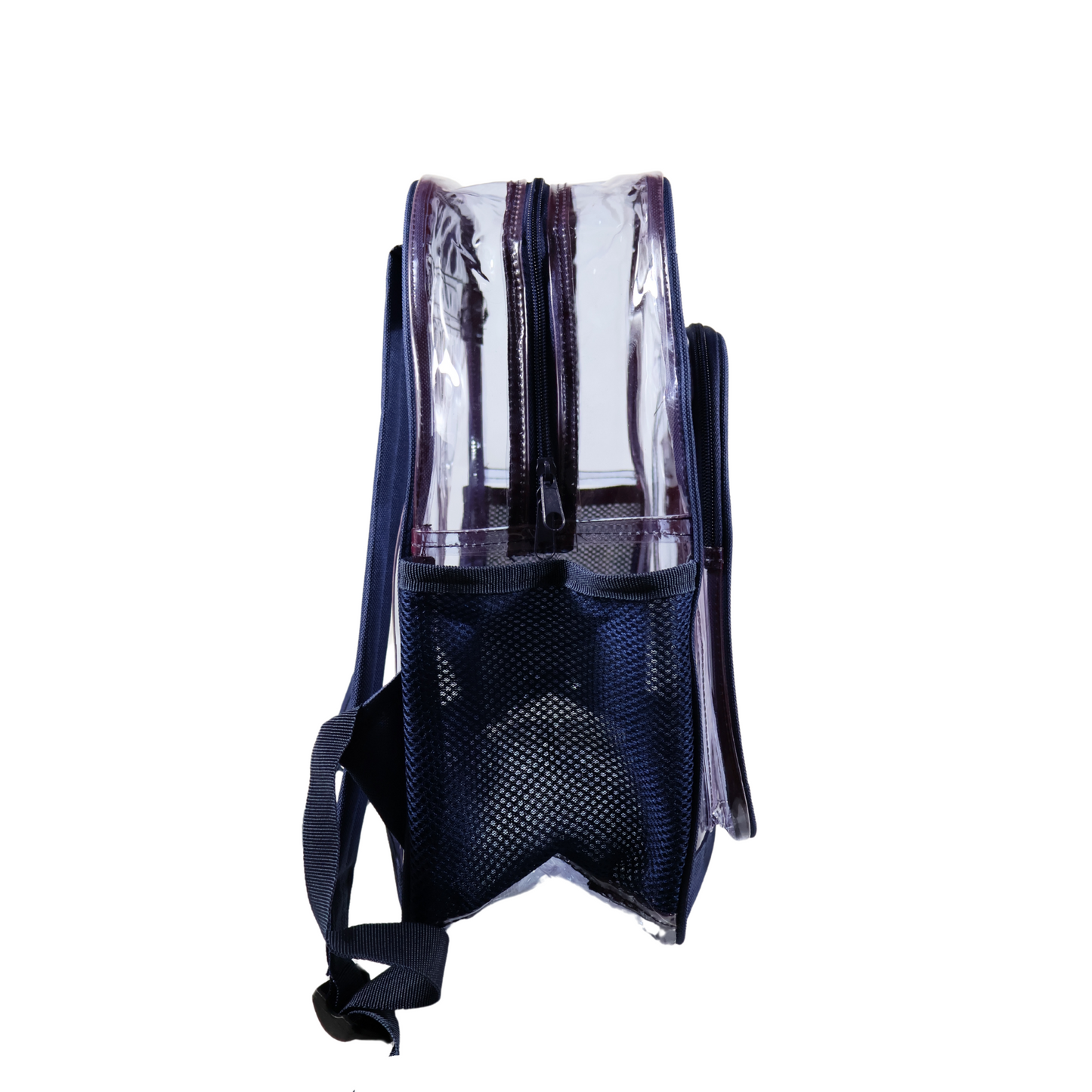 Mochila Transparente Modelo Mediano - Azul Marino