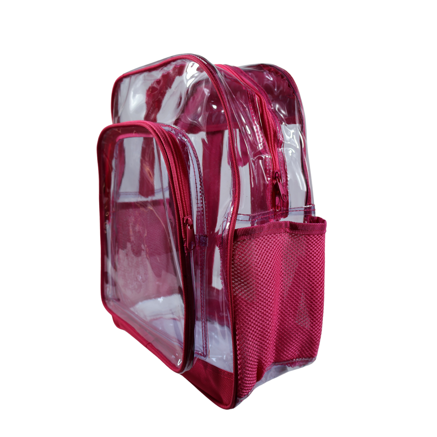 Mochila Transparente Modelo Mediano - Fucsia