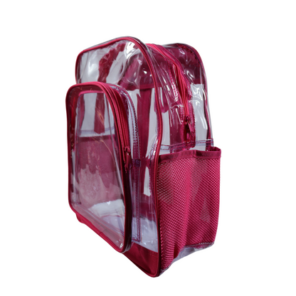 Mochila Transparente Modelo Mediano - Fucsia
