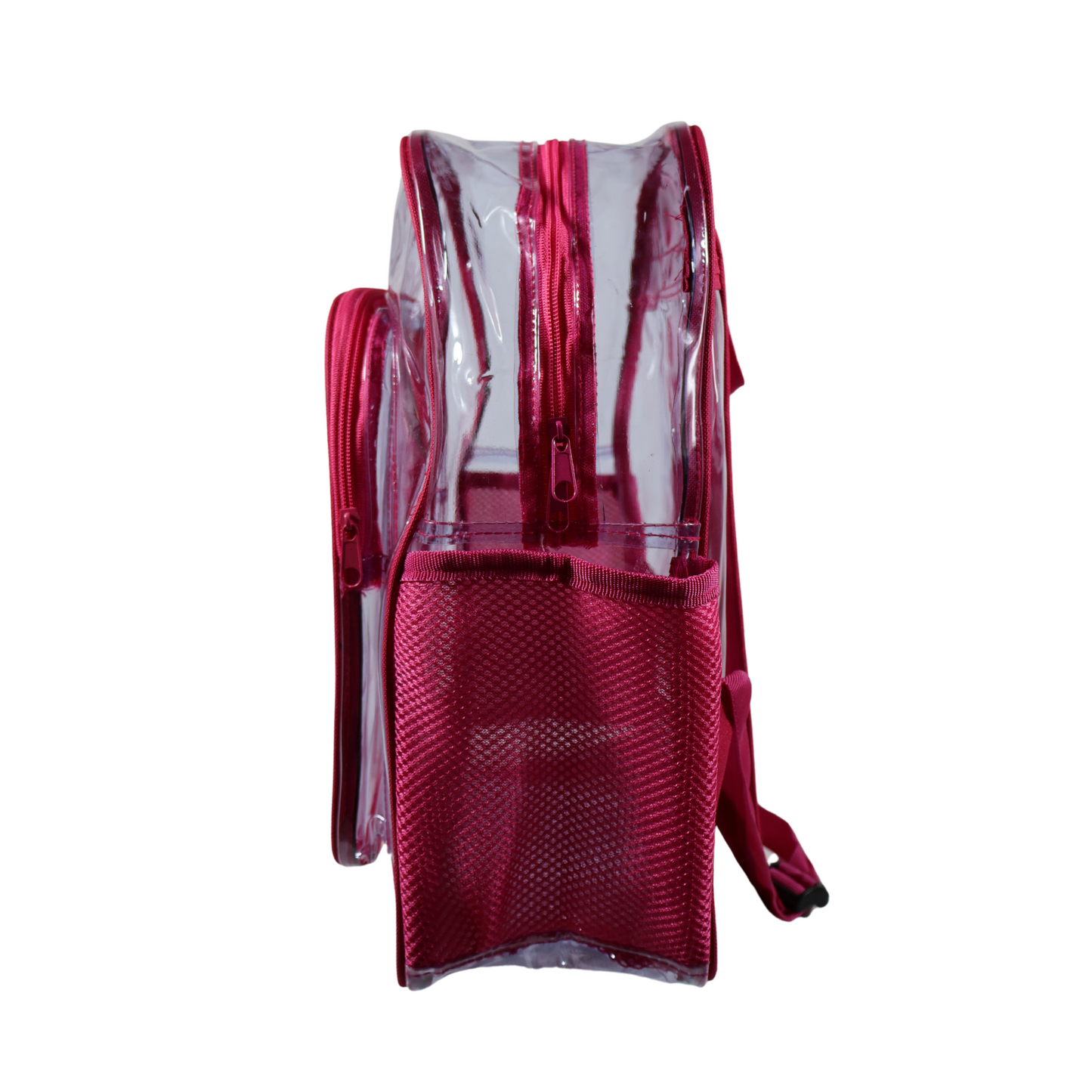 Mochila Transparente Modelo Mediano - Fucsia