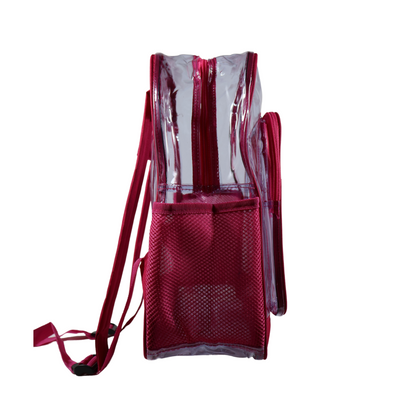 Mochila Transparente Modelo Mediano - Fucsia