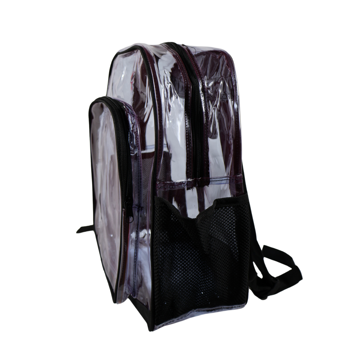 Mochila Transparente Modelo Mediano - Negro