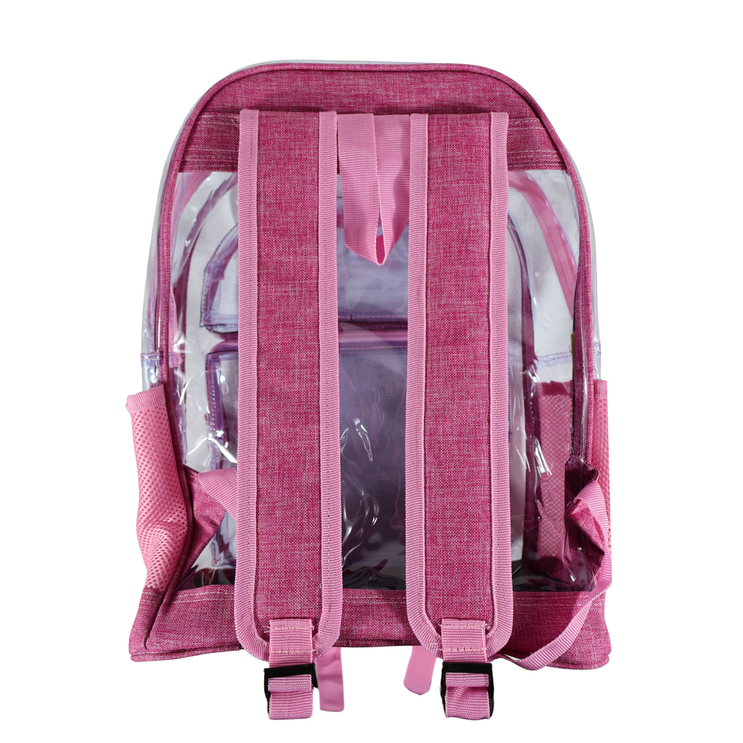 Mochila Transparente Lino Reforzada - Rosa