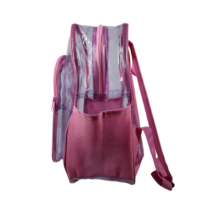 Mochila Transparente Modelo Mediano - Rosa