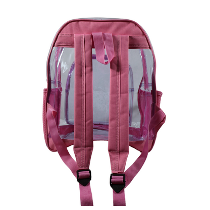 Mochila Transparente Modelo Mediano - Rosa