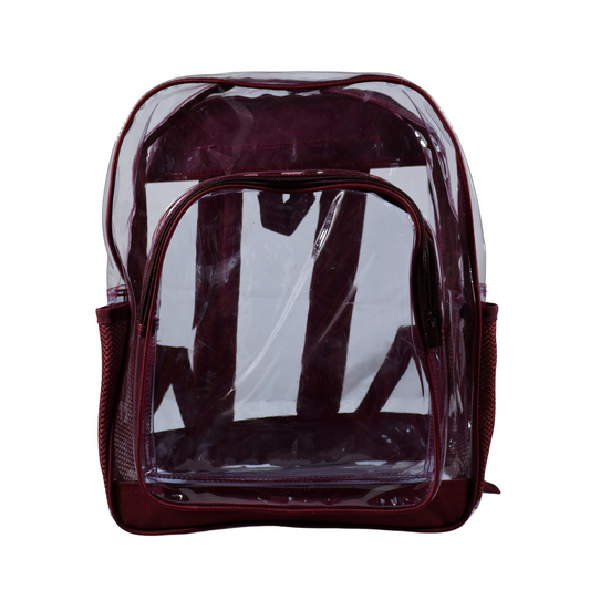 Mochila Transparente Modelo Mediano - Vino