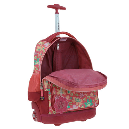 Mochila con Ruedas - Happy Girl - Flores - Chenson