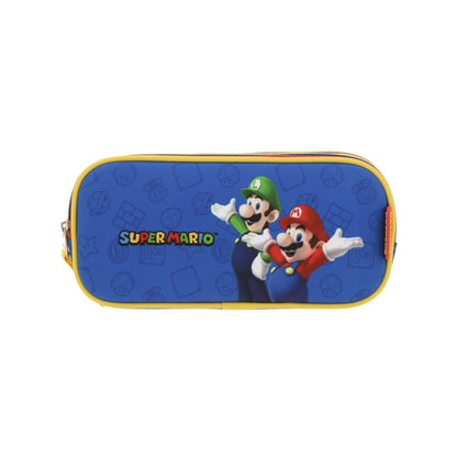 Lapicera Escolar Super Mario - Mario y Luigi - Chenson - Azul y Roja