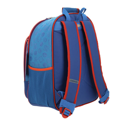 Mochila Escolar Super Mario - Chenson - Azul y Roja