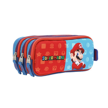 Lapicera Escolar Super Mario - Chenson - Azul y Roja