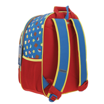 Mochila Escolar Super Mario - Mario & Toad - Chenson